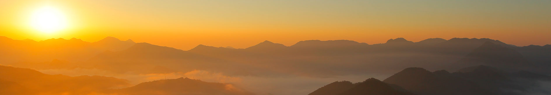 北山村の夕景イメージ