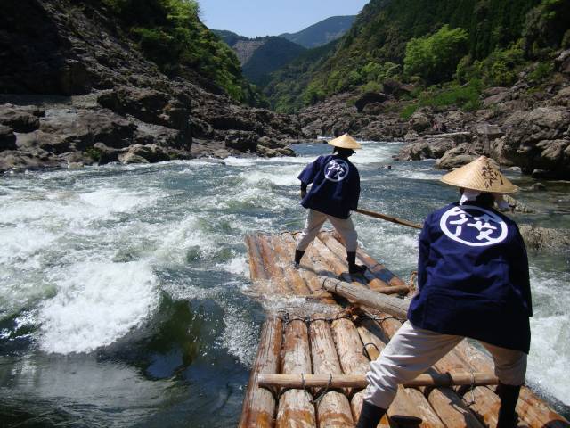 北山川観光筏下り